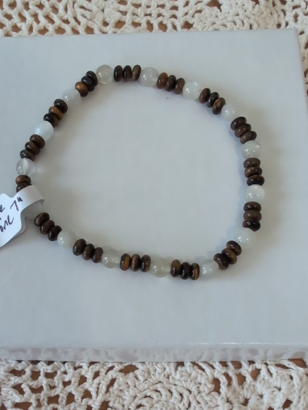Tiger Eye and Moonstone Stretch Bracelet